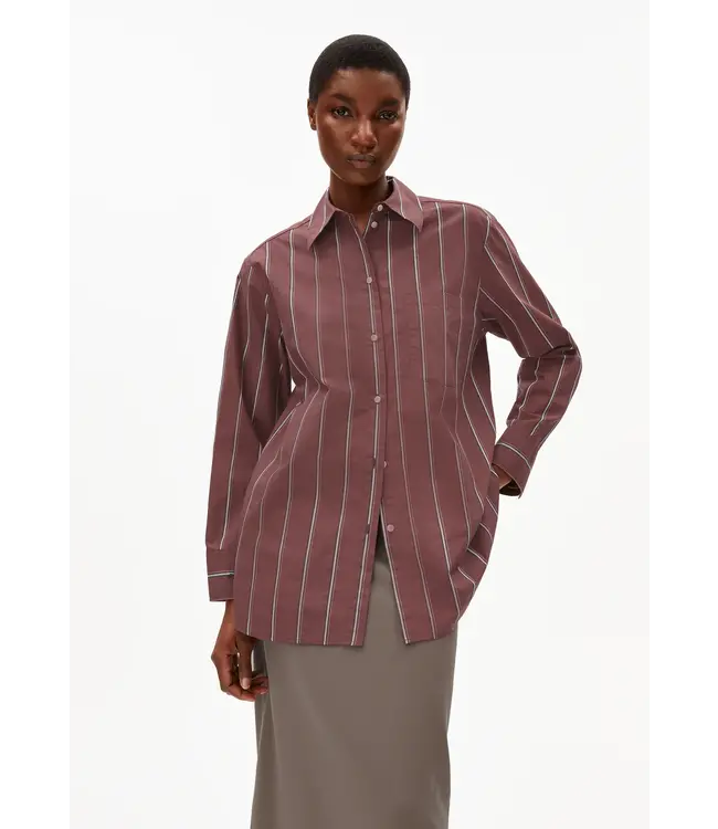 ARMEDANGELS •• HALIAA STRIPED | Dark berry