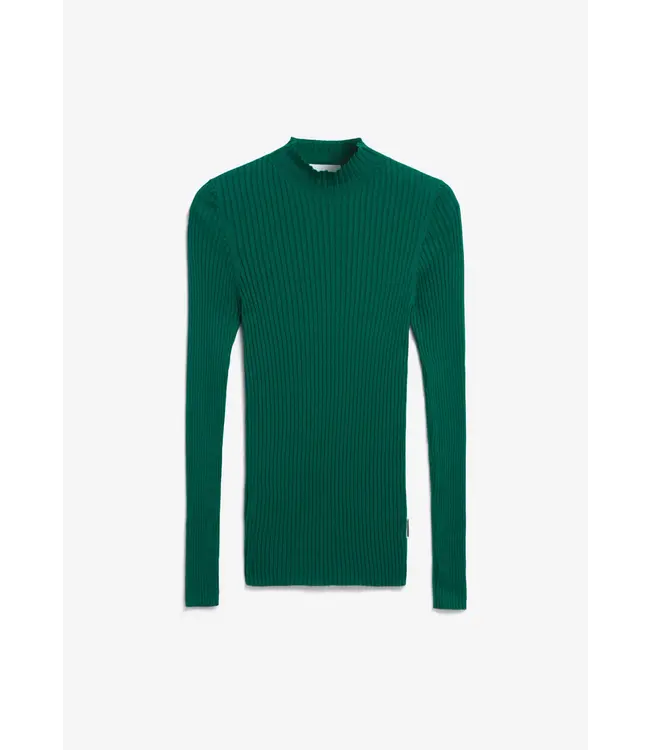 ARMEDANGELS •• ALAANIA knit sweater | Emerald green