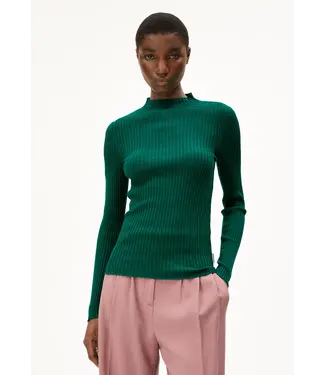 ARMEDANGELS •• ALAANIA knit sweater | Emerald green