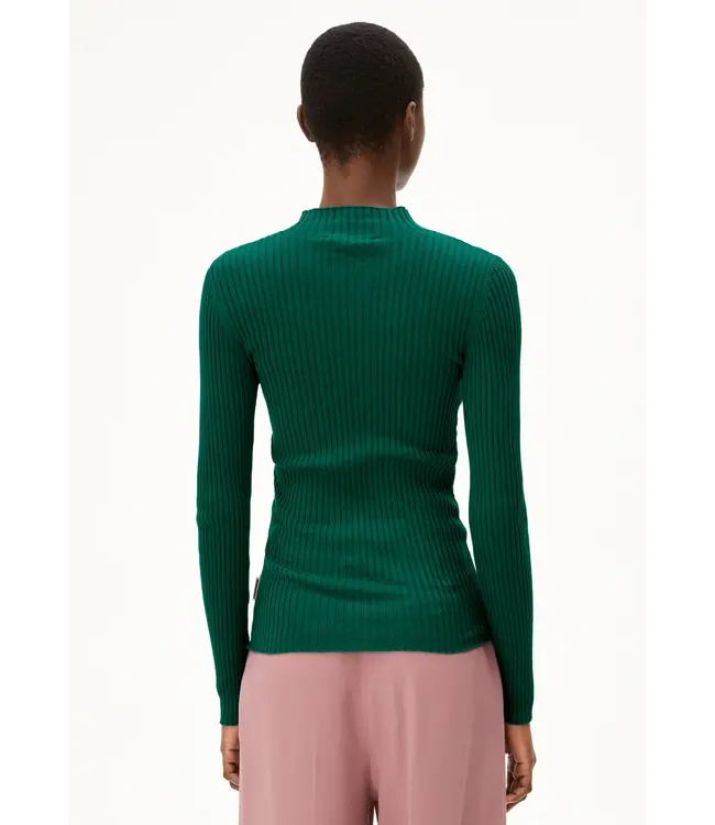 ARMEDANGELS •• ALAANIA knit sweater | Emerald green