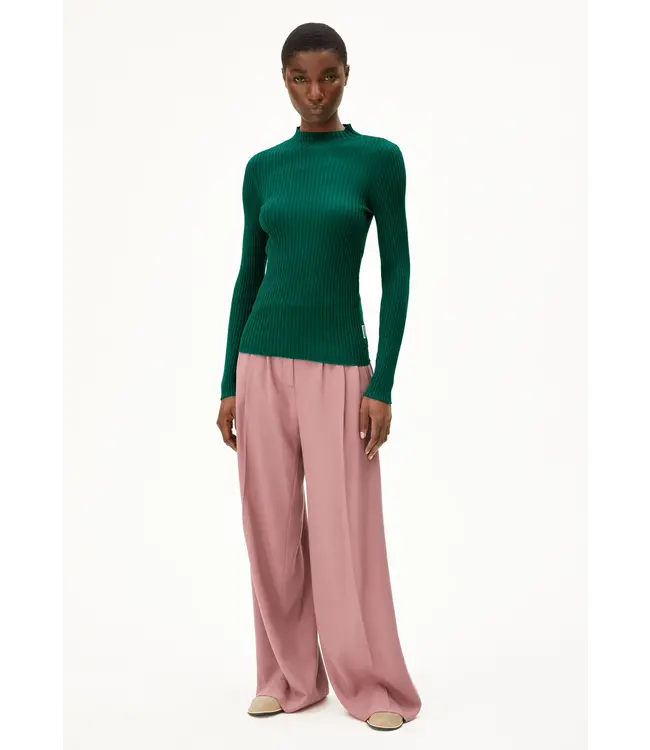 ARMEDANGELS •• ALAANIA knit sweater | Emerald green