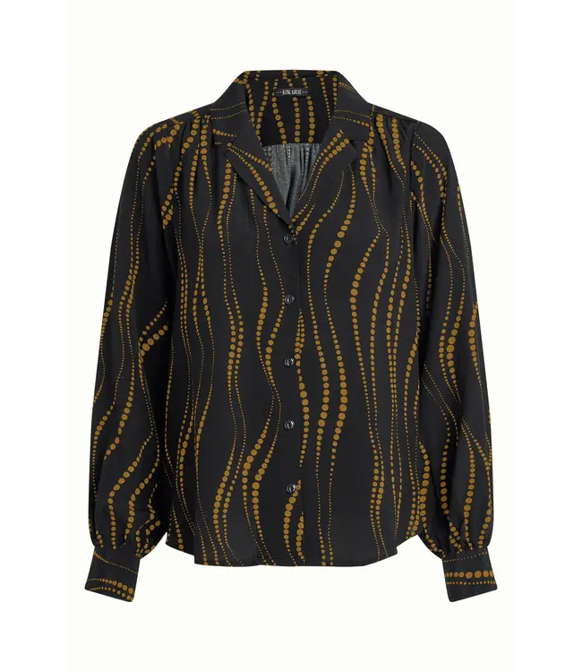 KING LOUIE •• Bella Blouse Twirl | Black