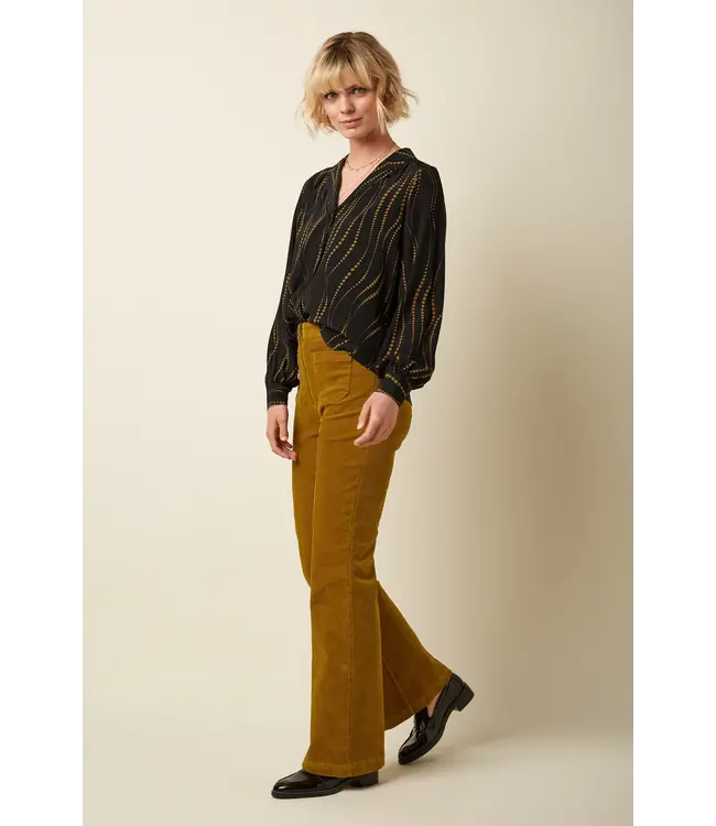 KING LOUIE •• Bella Blouse Twirl | Black