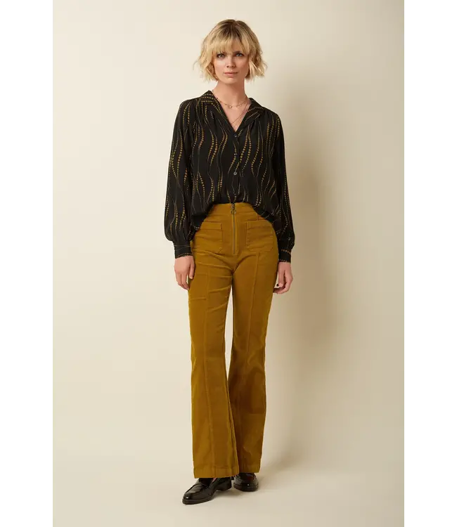 KING LOUIE •• Bella Blouse Twirl | Black