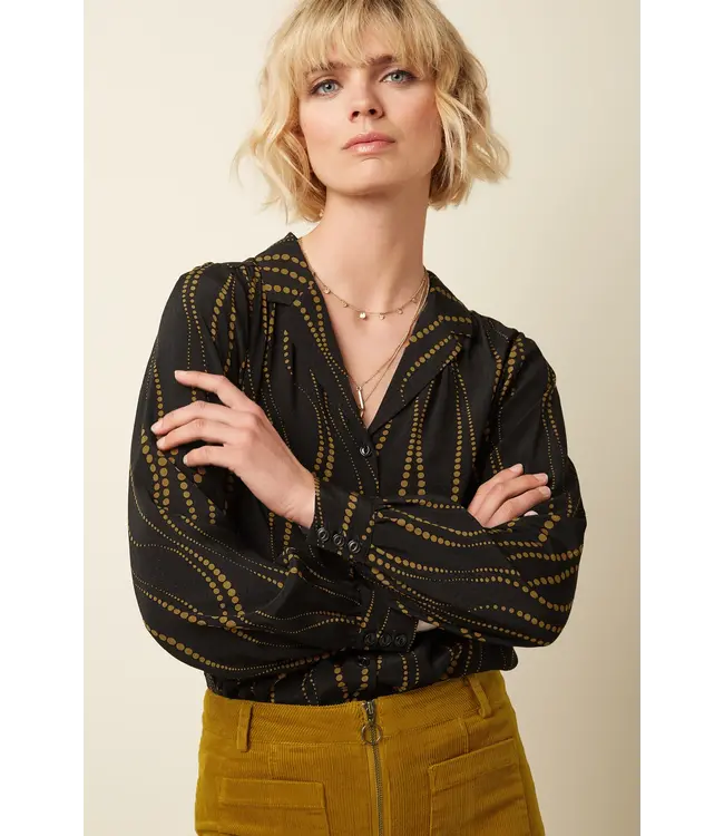 KING LOUIE •• Bella Blouse Twirl | Black