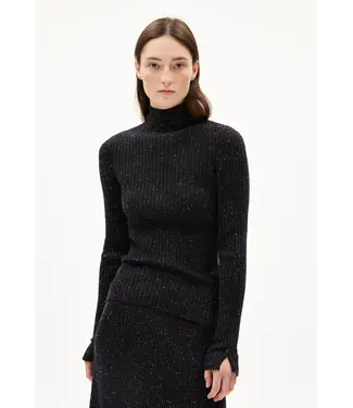 ARMEDANGELS •• ALAANIA TWEED | Black-Oatmilk