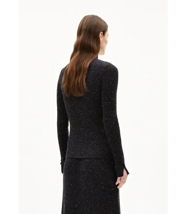 ARMEDANGELS •• ALAANIA TWEED | Black-Oatmilk