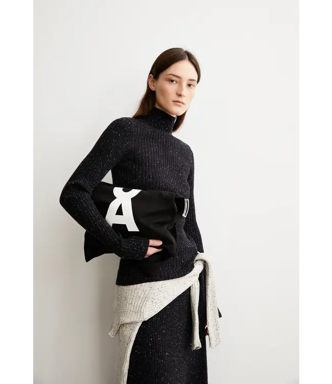 ARMEDANGELS •• ALAANIA TWEED | Black-Oatmilk