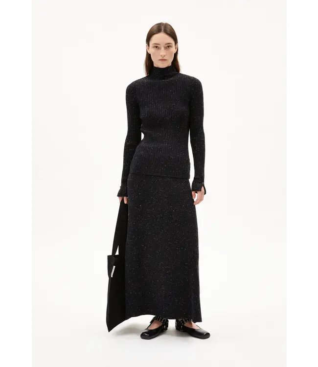 ARMEDANGELS •• ALAANIA TWEED | Black-Oatmilk