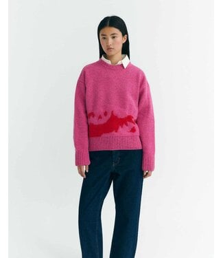 THINKING MU •• Sweater Knitted Petra | Pink
