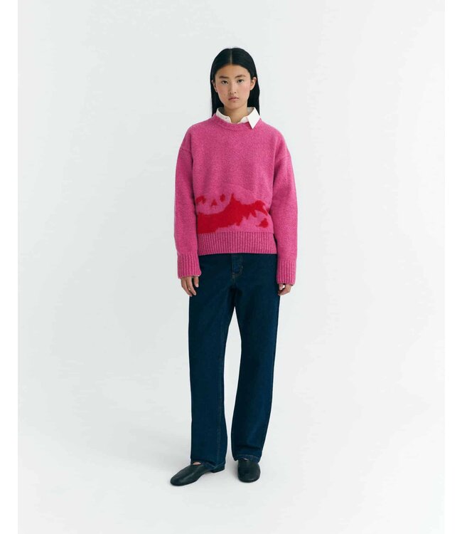 THINKING MU •• Sweater Knitted Petra | Pink