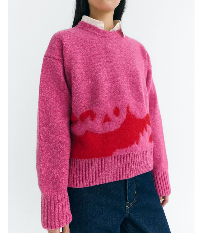 THINKING MU •• Sweater Knitted Petra | Pink
