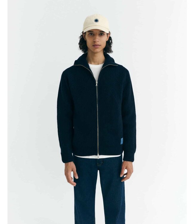 THINKING MU •• Knitted Sweater Ekaiz | Navy