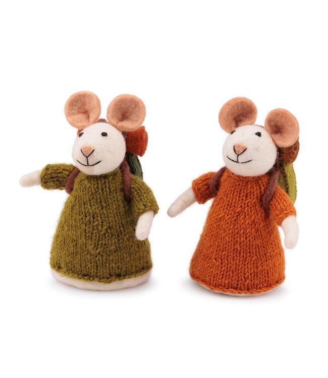 SJAAL MET VERHAAL  •• Decoratie muis | Wandelaar