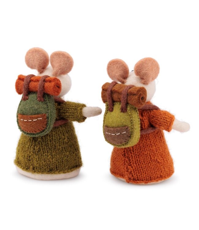 SJAAL MET VERHAAL  •• Decoratie muis | Wandelaar