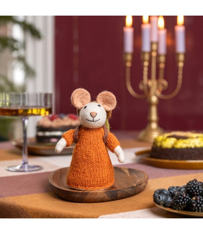 SJAAL MET VERHAAL  •• Decoratie muis | Wandelaar