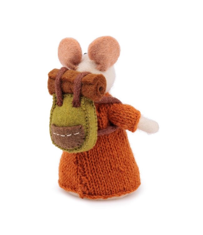 SJAAL MET VERHAAL  •• Decoratie muis | Wandelaar