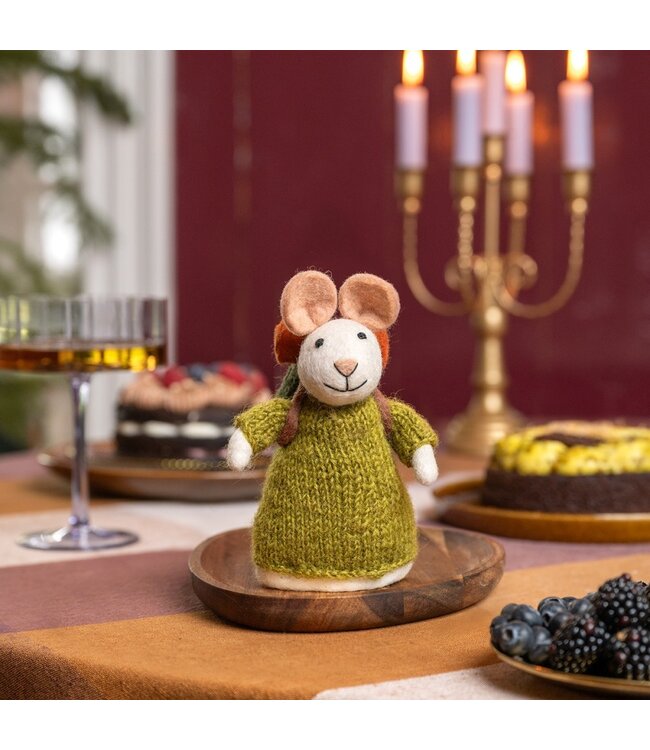 SJAAL MET VERHAAL  •• Decoratie muis | Wandelaar