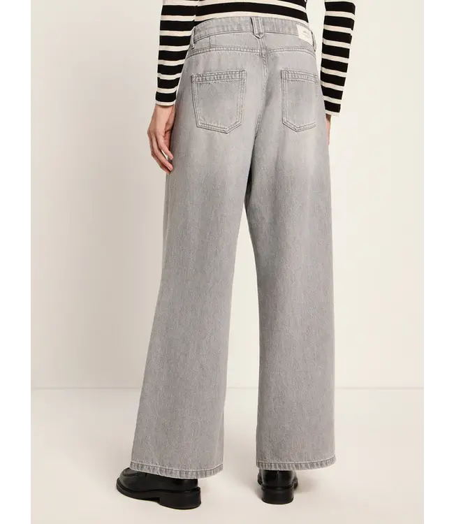 LANIUS •• Marlene Jeans met plooien | Light Grey Denim