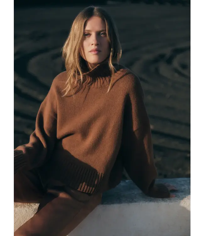 LANIUS •• Oversized sweater | brown
