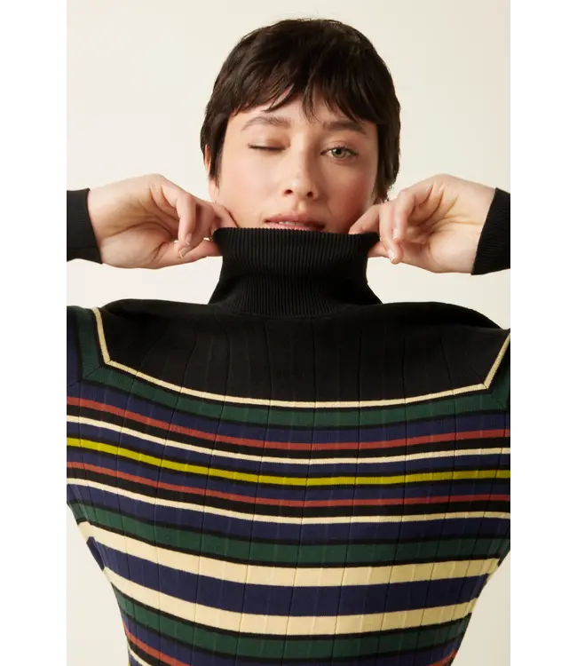 KING LOUIE •• Rollneck Top Ozark | Multi Color
