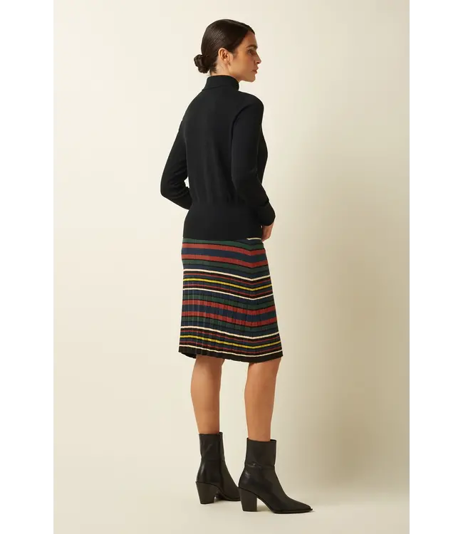 KING LOUIE •• Plisse Skirt Ozark | Multi Color