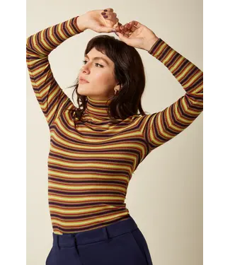 KING LOUIE •• Rollneck Top Eira Stripe | Multi Color