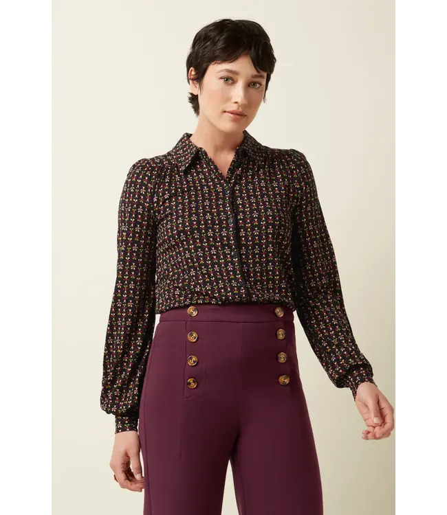 KING LOUIE •• Carina Blouse Jangle | Black