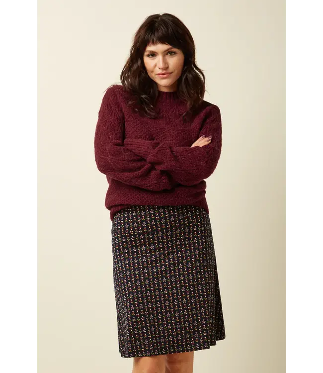 KING LOUIE •• Border Skirt Jangle | Black
