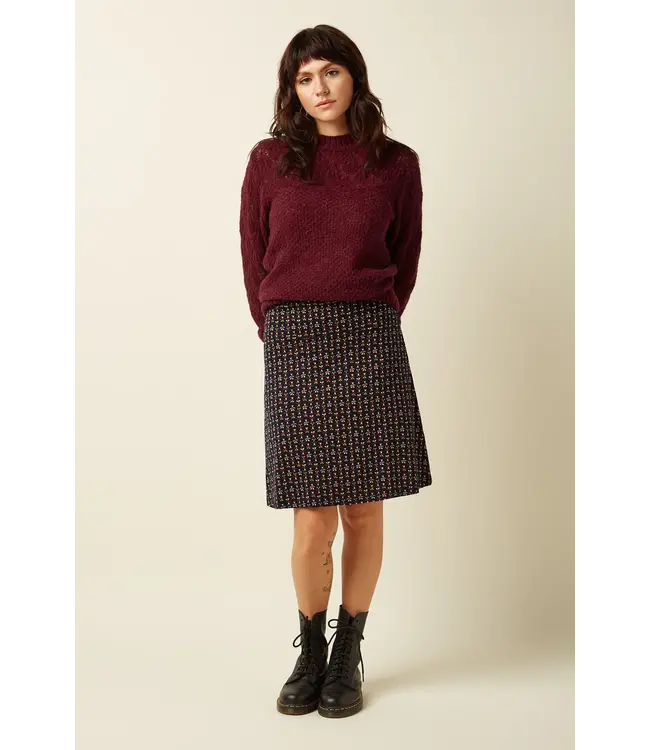 KING LOUIE •• Border Skirt Jangle | Black