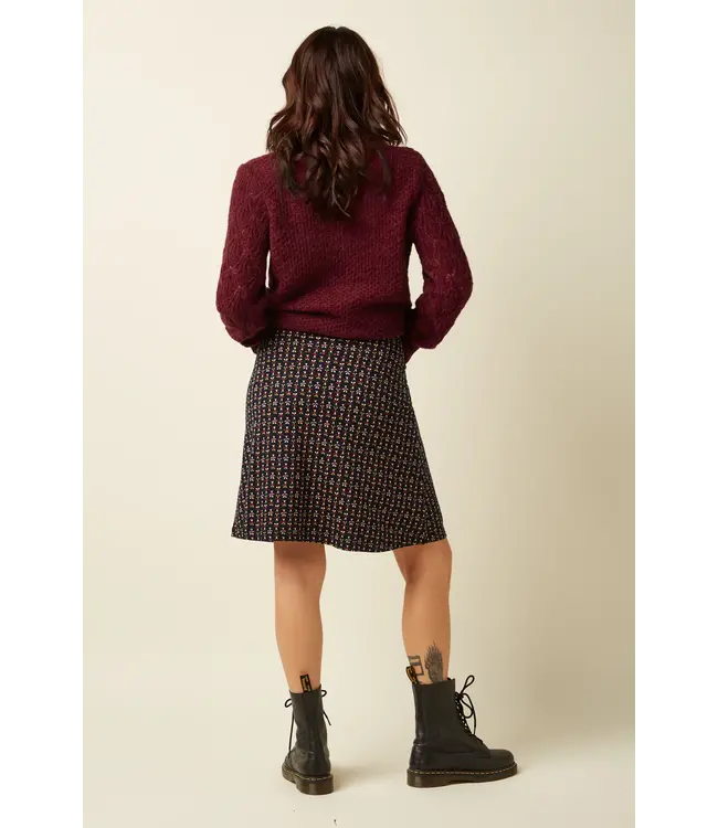 KING LOUIE •• Border Skirt Jangle | Black