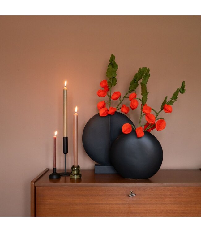 SJAAL MET VERHAAL  •• Tak Physalis Lampion | gemaakt van wol vilt