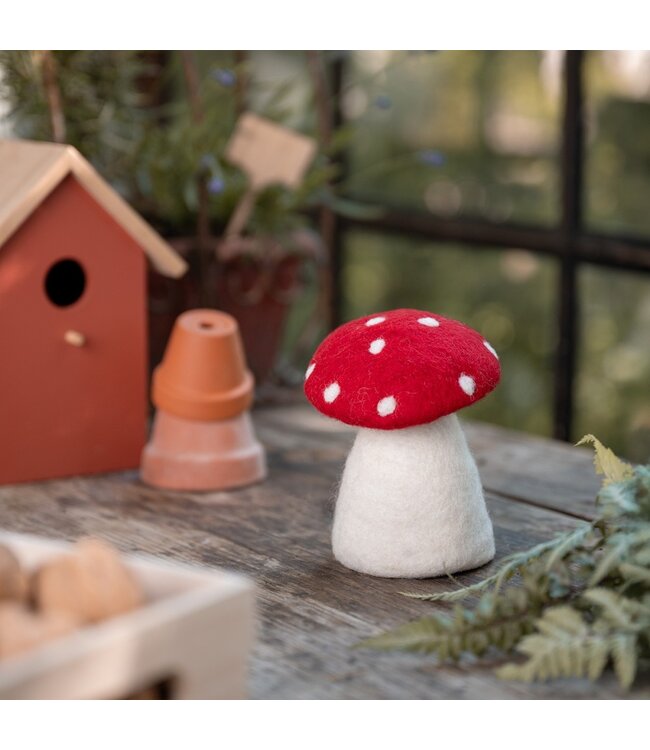 SJAAL MET VERHAAL  •• Decoratie Paddenstoel Indian Summer | Assorti