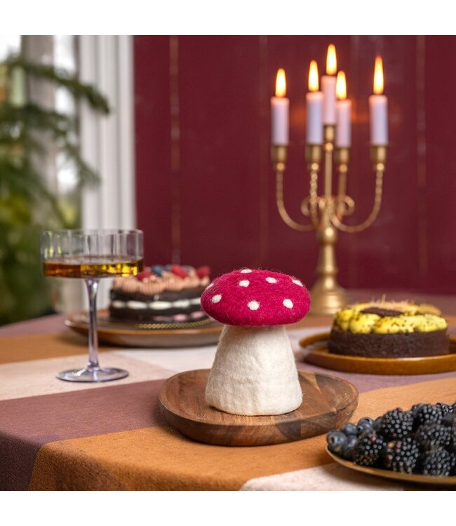 SJAAL MET VERHAAL  •• Decoratie Paddenstoel Indian Summer | Assorti