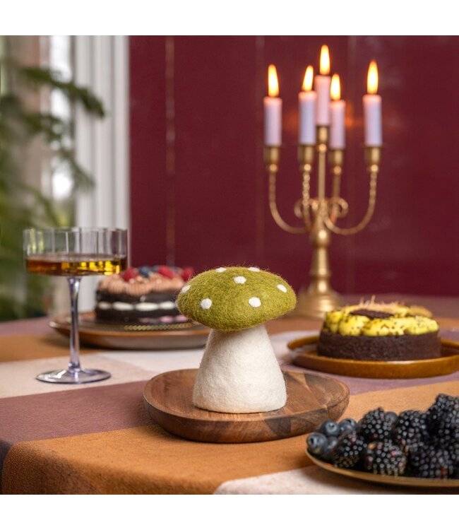SJAAL MET VERHAAL  •• Decoratie Paddenstoel Indian Summer | Assorti