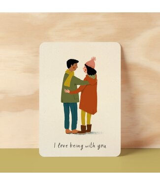Illu-ster •• Ansichtkaart | I love being with you