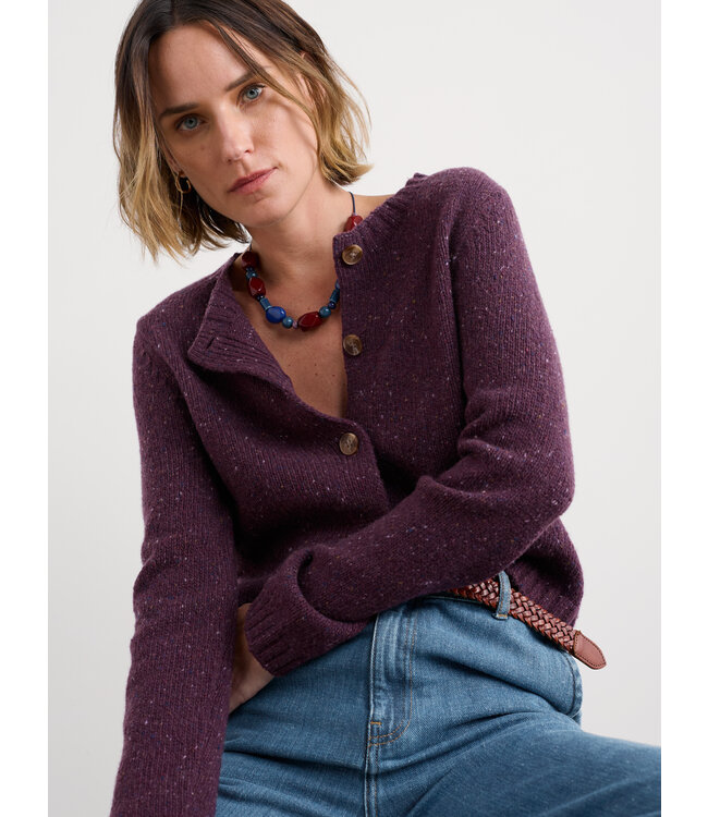 SEASALT CORNWALL •• Gebreid Vest Dawson | Grape