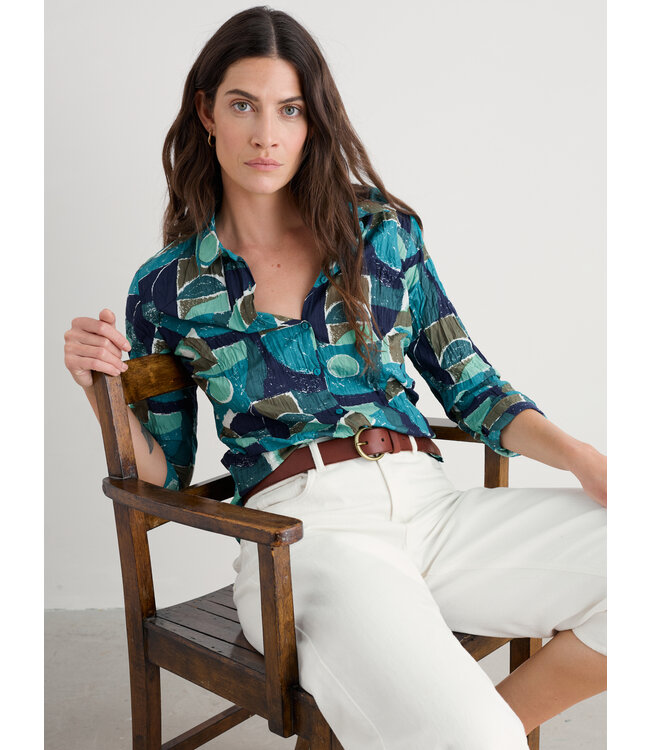 SEASALT CORNWALL •• Blouse Larissa | Penwith Abstract Emulsion