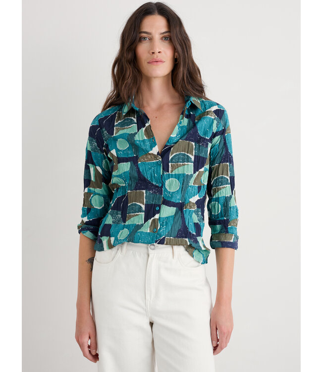 SEASALT CORNWALL •• Blouse Larissa | Penwith Abstract Emulsion