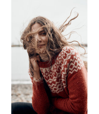 SEASALT CORNWALL •• Gebreide trui Port Kinnis Merino | Tail Red Sail Birch