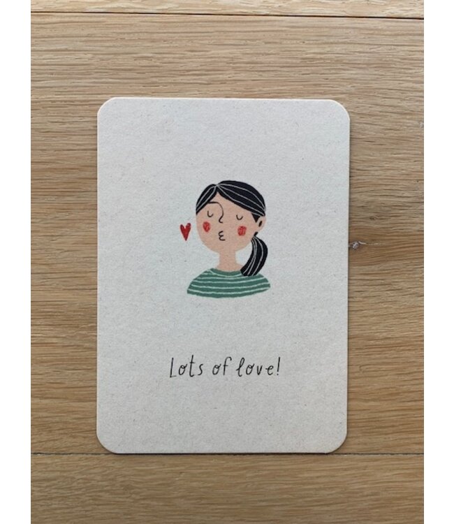 Illu-ster •• Ansichtkaart | Lots of love!