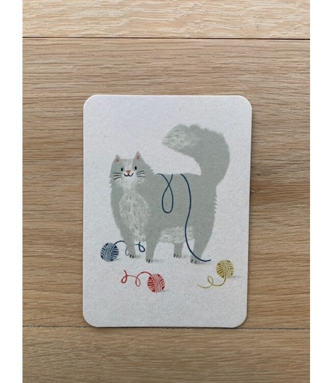 Illu-ster •• Ansichtkaart |  Fluffy cat