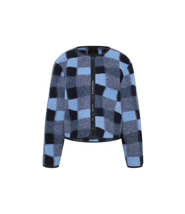 LANIUS •• Wollen jasje Karo | wol-katoen-mix