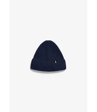 ARMEDANGELS •• Grofgebreide bio-katoenen muts NILDAAO | tinted navy