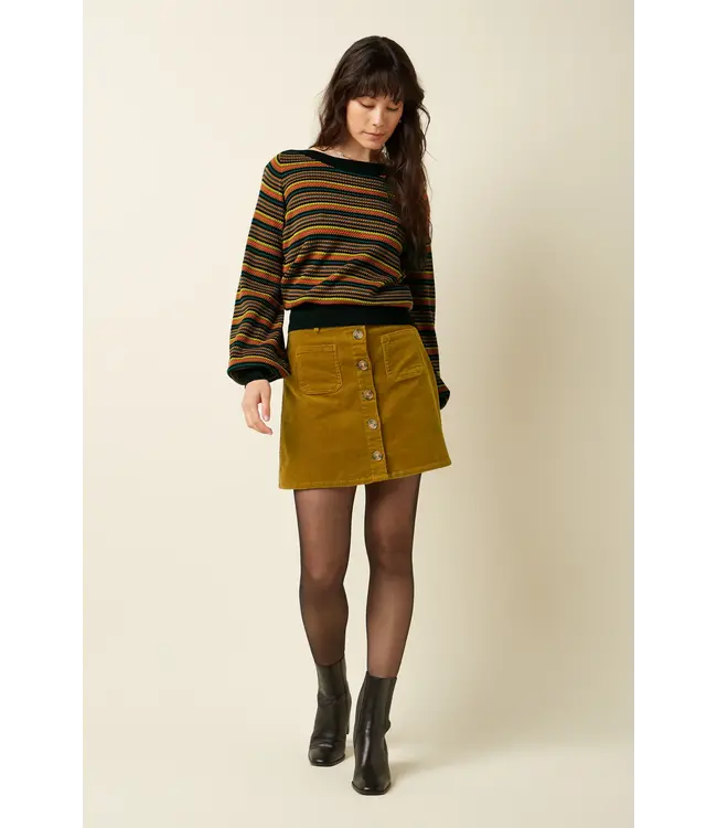 •• Top Audrey Bell Marielle | black, in bio-katoen