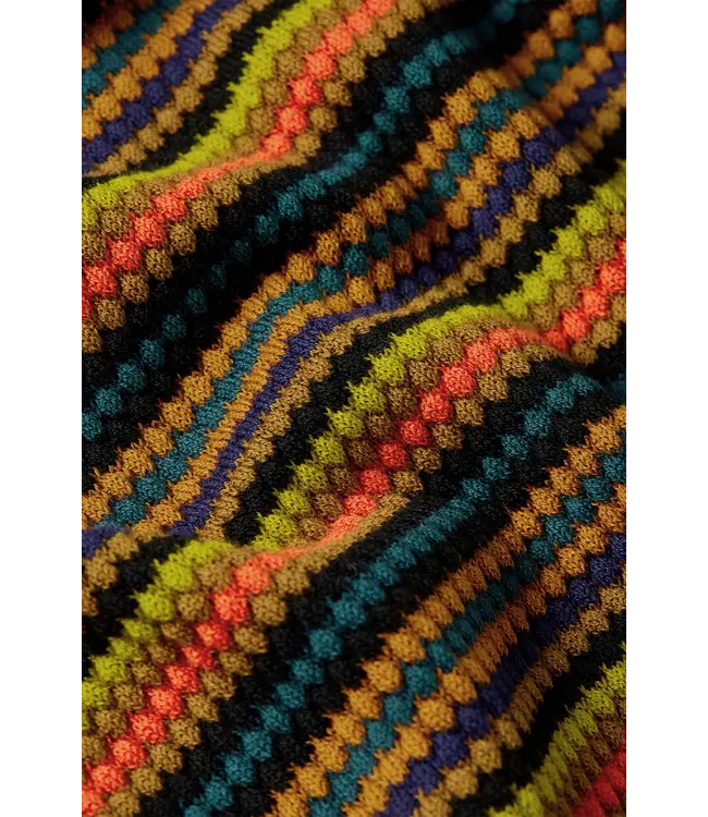 KING LOUIE •• Cardi Roundneck Marielle | Black , in bio-katoen