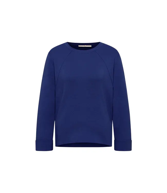 LANIUS •• Pullover in Punto Milano | purple blue