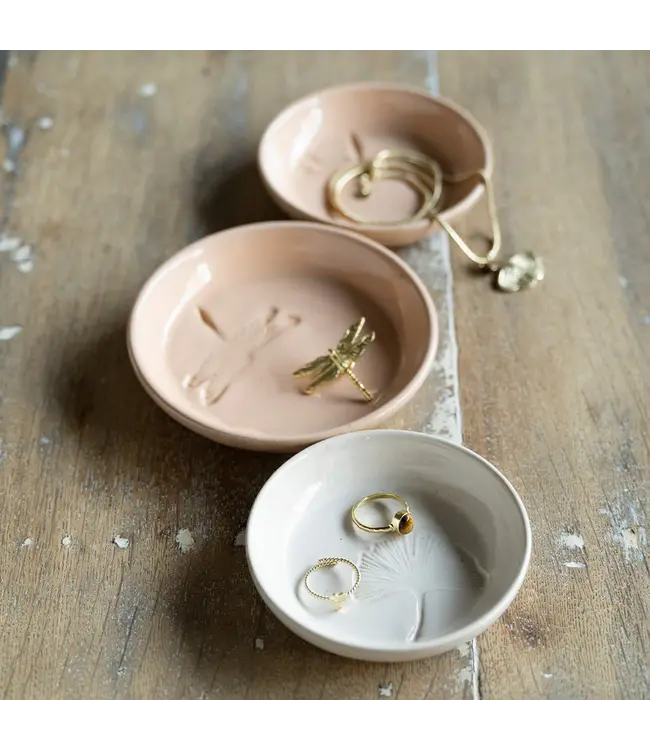 A BEAUTIFUL STORY •• Jewelry Dish Small Dragonfly | Peach