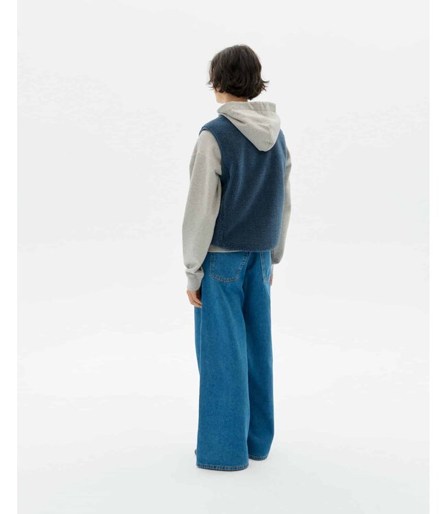 THINKING MU •• Jay Vest | Fuzz | teddy bodywarmer gemaakt van gerecycled polyester