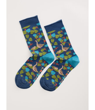 SEASALT CORNWALL •• Womens Arty Socks | Leafy Shade Squall